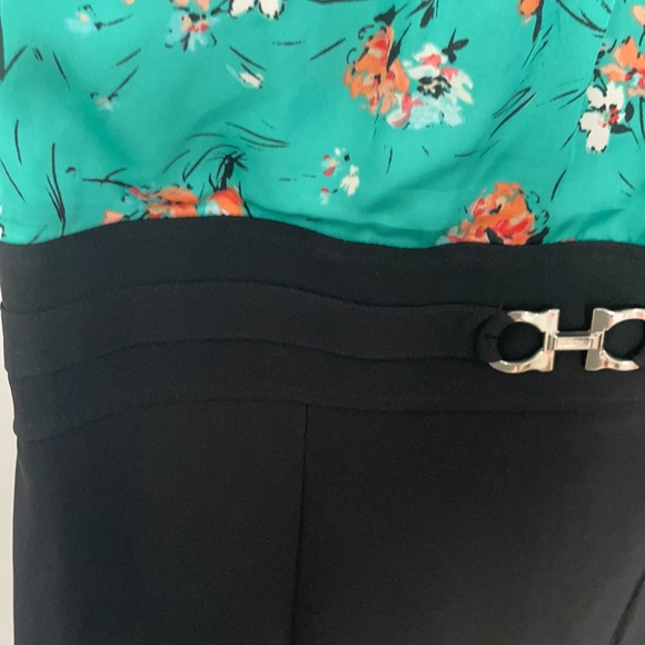 Asian-inspired pinup girl dress with empire waist,black pencil skirt - Picture 4 of 11